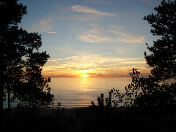 Sunset, Georgian Bay, October 2006.